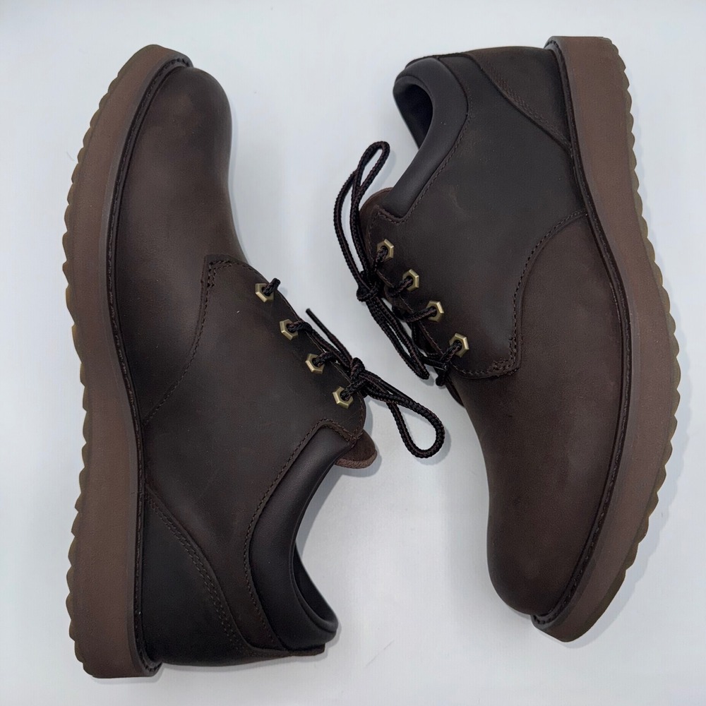 L.L. Bean Stonington Oxford Dress Shoes Round Plain Toe Deepest Brown Men's 10 M - Picture 7 of 13